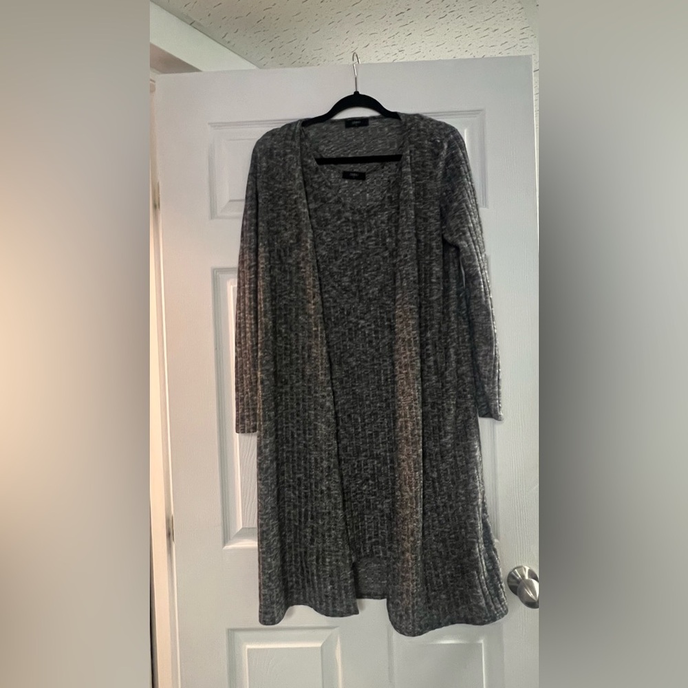 Gray dress and cardigan set size S